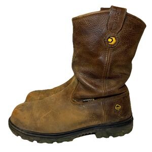 Wolverine Boots Men's 9 Brown Leather Waterproof Plus EPX I-90 Wellington Work